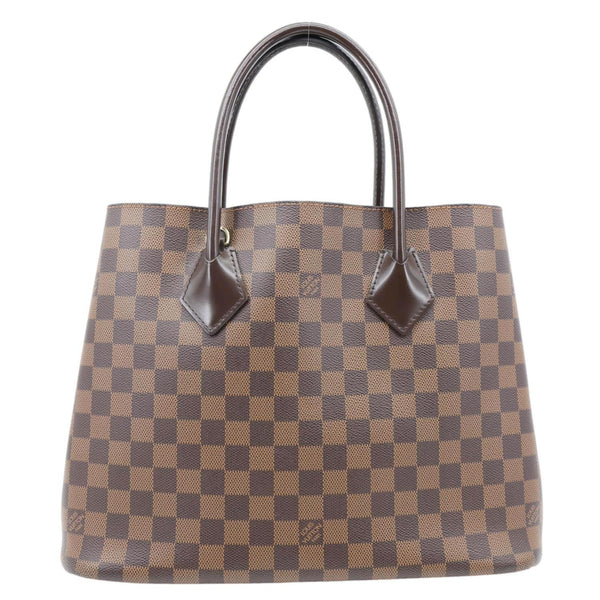 LOUIS VUITTON Kensington Damier Ebene Tote Bag Brown
