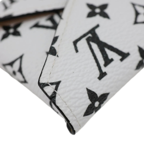 LOUIS VUITTON Kirigami Small Monogram Giant Canvas Pochette Clutch White