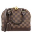 LOUIS VUITTON Alma BB Damier Ebene Crossbody Bag Brown