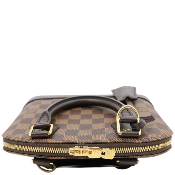 LOUIS VUITTON Alma BB Damier Ebene Crossbody Bag Brown