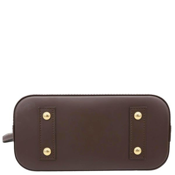 LOUIS VUITTON Alma BB Damier Ebene Crossbody Bag Brown