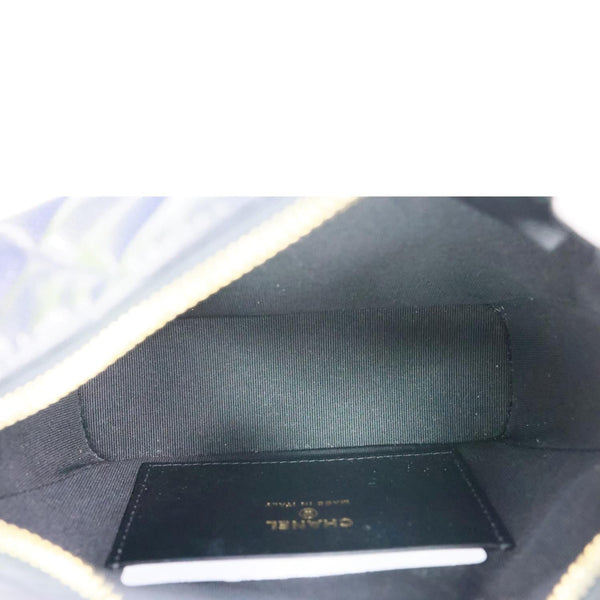CHANEL CC Caviar Leather Clutch with Chain Hobo Bag Black