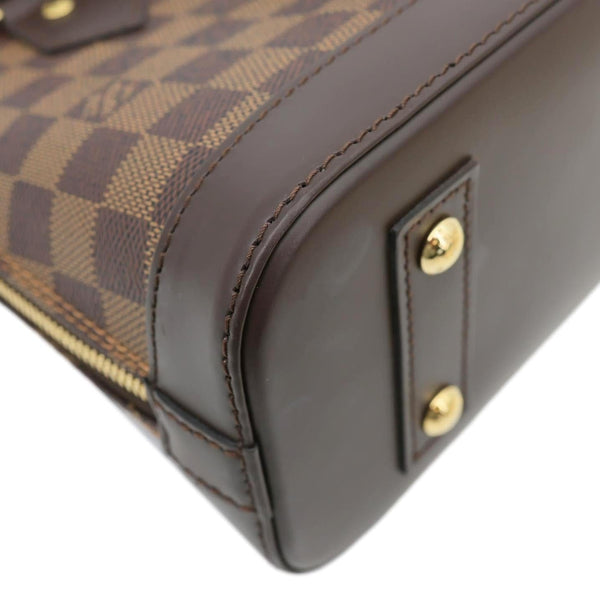 LOUIS VUITTON Alma BB Damier Ebene Crossbody Bag Brown