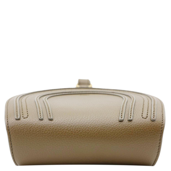 CHLOE Marcie Leather Crossbody Bag Brown