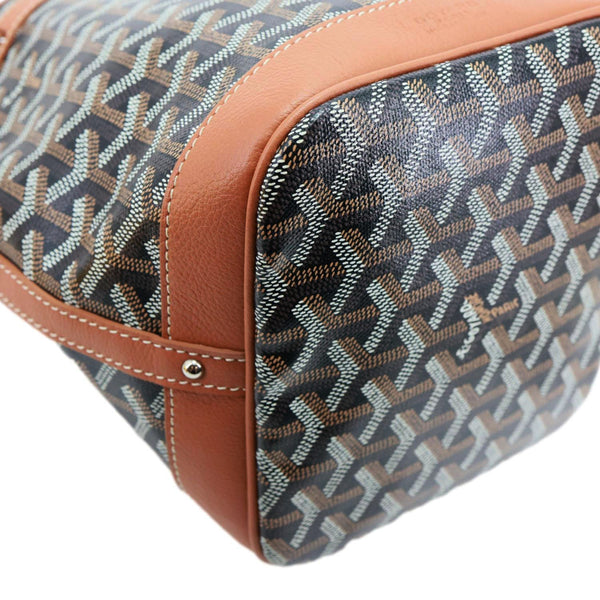 GOYARD Petit Flot Canvas Bucket Bag Black