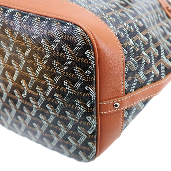 GOYARD Petit Flot Canvas Bucket Bag Black