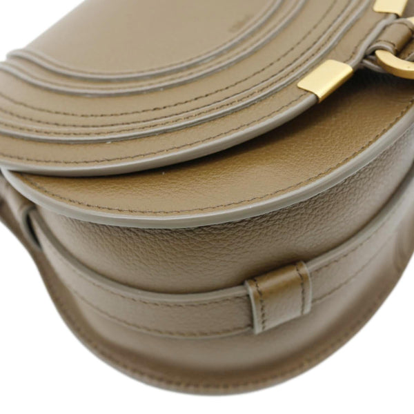CHLOE Marcie Leather Crossbody Bag Brown