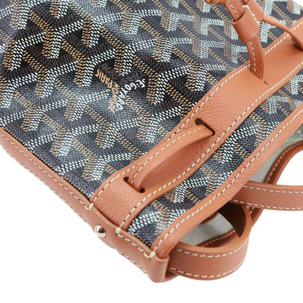 GOYARD Petit Flot Canvas Bucket Bag Black
