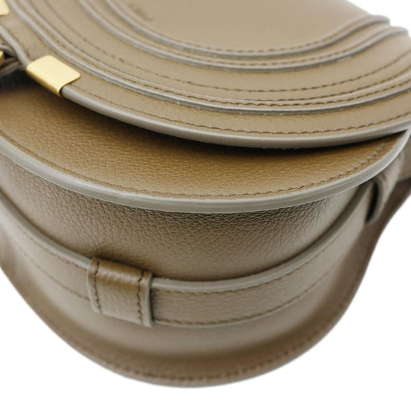 CHLOE Marcie Leather Crossbody Bag Brown