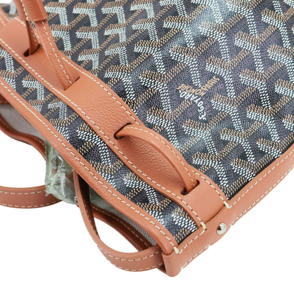 GOYARD Petit Flot Canvas Bucket Bag Black