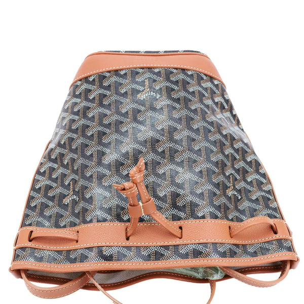 GOYARD Petit Flot Canvas Bucket Bag Black