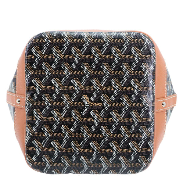 GOYARD Petit Flot Canvas Bucket Bag Black