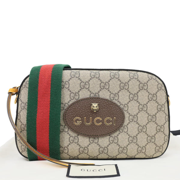 GUCCI Neo Vintage GG Supreme Canvas Messenger Bag Beige 476466