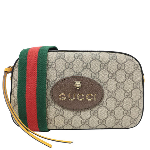 GUCCI Neo Vintage GG Supreme Canvas Messenger Bag Beige 476466