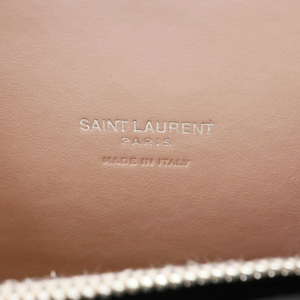 YVES SAINT LAURENT Sac de Jour Crocodile Embossed Leather Satchel Bag Blush Pink