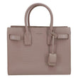 YVES SAINT LAURENT Sac de Jour Crocodile Embossed Leather Satchel Bag Blush Pink