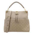 LOUIS VUITTON Maida Monogram Empreinte Leather Hobo Shoulder Bag Beige