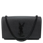 YVES SAINT LAURENT Kate Small Grain De Poudre Leather Crossbody Bag Black