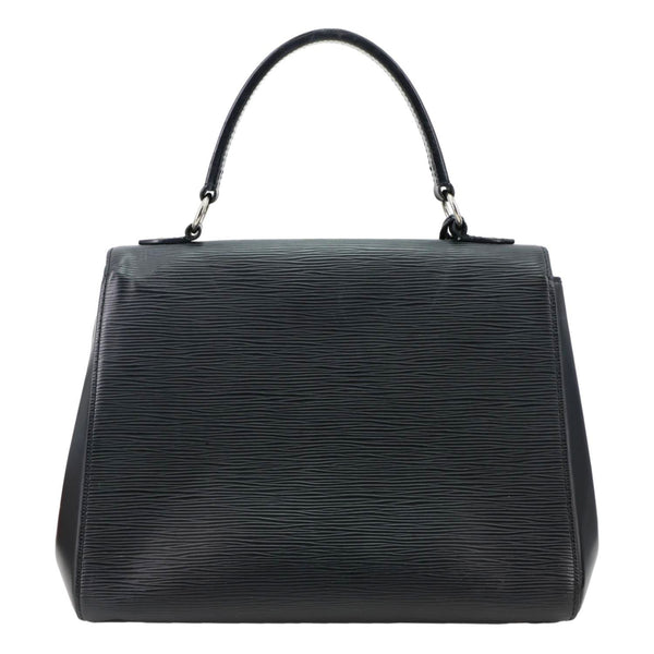 LOUIS VUITTON Cluny MM Epi Leather Top Handle Shoulder Bag Black