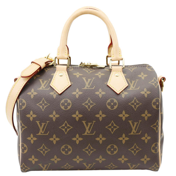 LOUIS VUITTON Speedy 25 Bandouliere Monogram Canvas Shoulder Bag Brown
