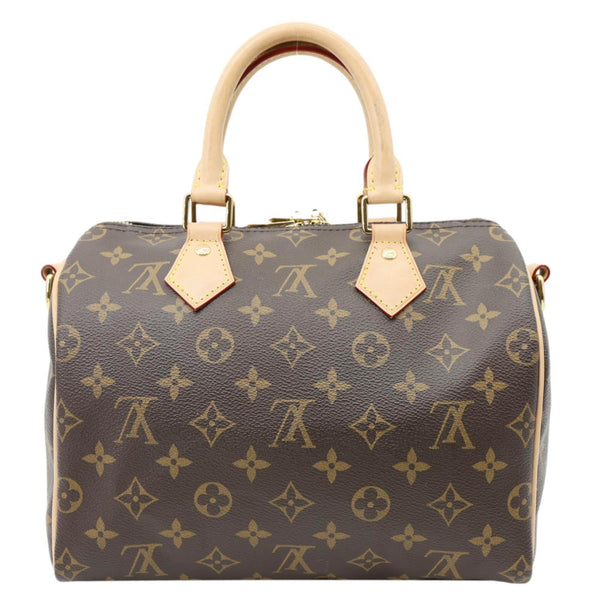 LOUIS VUITTON Speedy 25 Bandouliere Monogram Canvas Shoulder Bag Brown