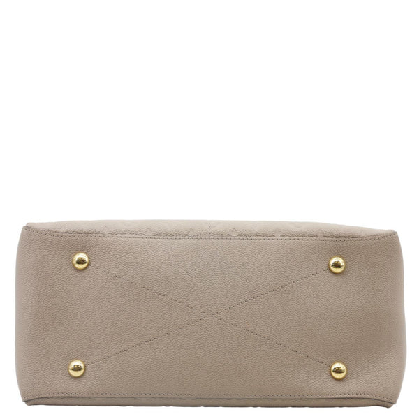 LOUIS VUITTON Maida Monogram Empreinte Leather Hobo Shoulder Bag Beige