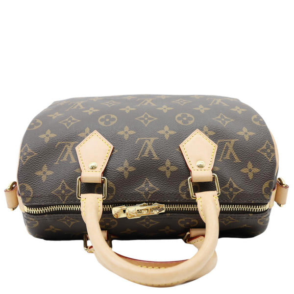 LOUIS VUITTON Speedy 25 Bandouliere Monogram Canvas Shoulder Bag Brown
