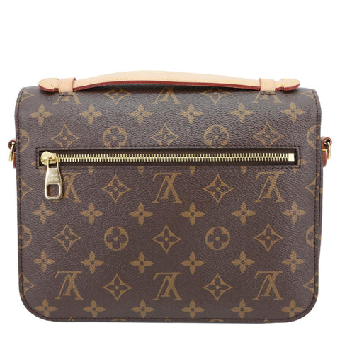 LOUIS VUITTON Metis Pochette Monogram Canvas Crossbody Bag Brown