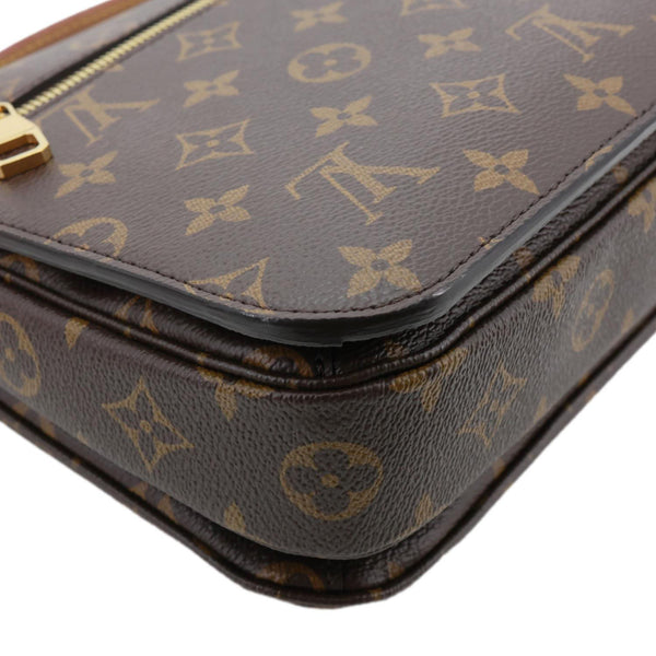 LOUIS VUITTON Metis Pochette Monogram Canvas Crossbody Bag Brown