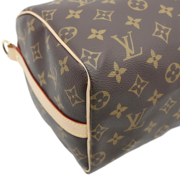 LOUIS VUITTON Speedy 25 Bandouliere Monogram Canvas Shoulder Bag Brown