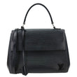 LOUIS VUITTON Cluny MM Epi Leather Top Handle Shoulder Bag Black