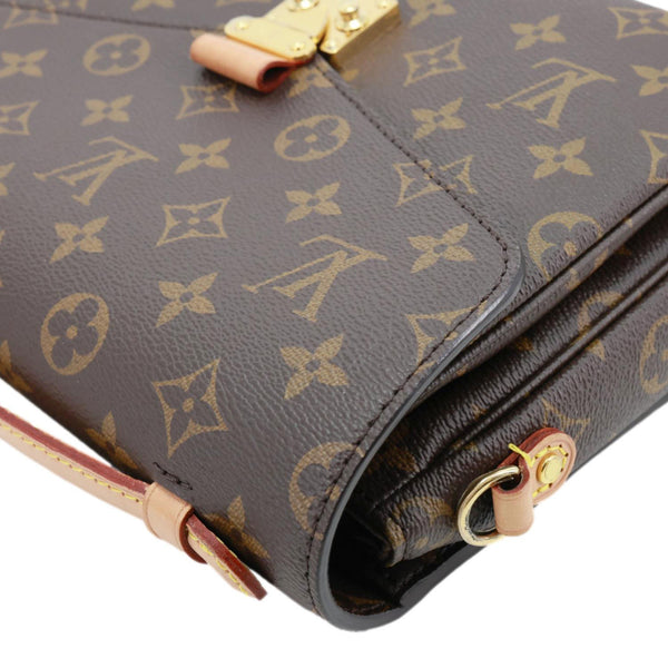 LOUIS VUITTON Metis Pochette Monogram Canvas Crossbody Bag Brown