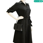 YVES SAINT LAURENT Kate Small Grain De Poudre Leather Crossbody Bag Black