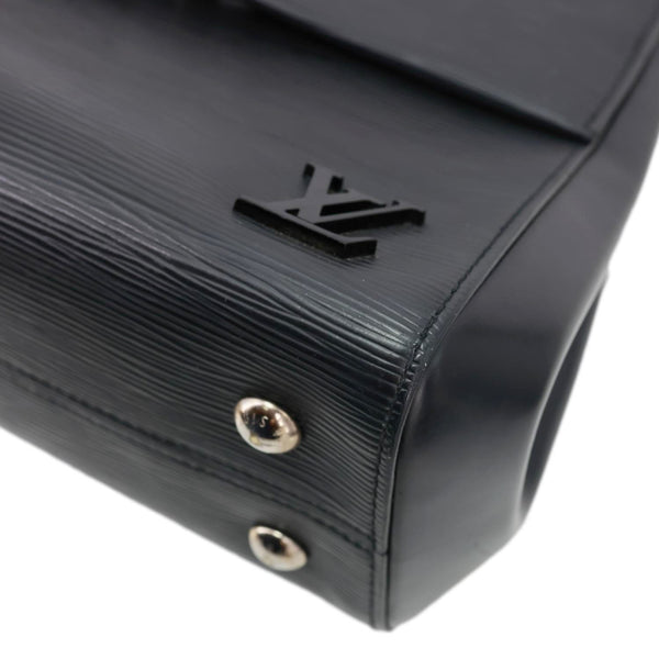 LOUIS VUITTON Cluny MM Epi Leather Top Handle Shoulder Bag Black