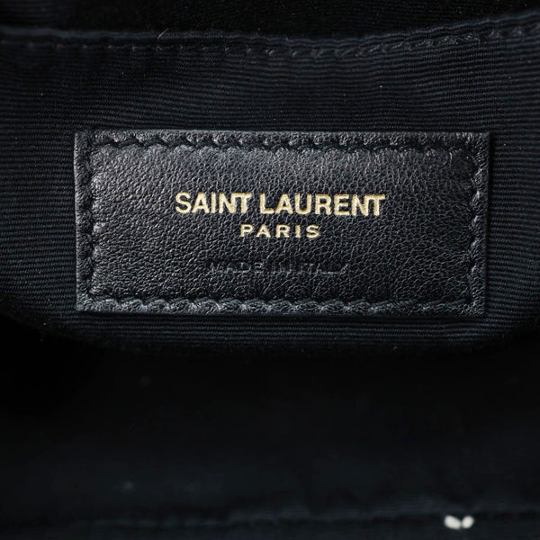 YVES SAINT LAURENT Lou Calfskin Leather Crossbody Belt Bag Burgundy