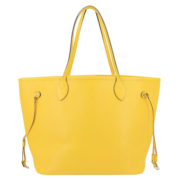 LOUIS VUITTON Neverfull MM Epi Leather Shoulder Bag Yellow