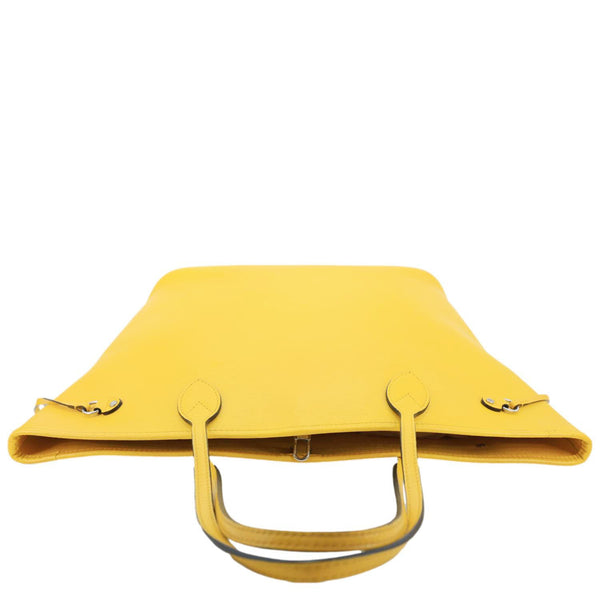 LOUIS VUITTON Neverfull MM Epi Leather Shoulder Bag Yellow