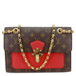 LOUIS VUITTON Victoire Monogram Canvas Shoulder Bag Cherry