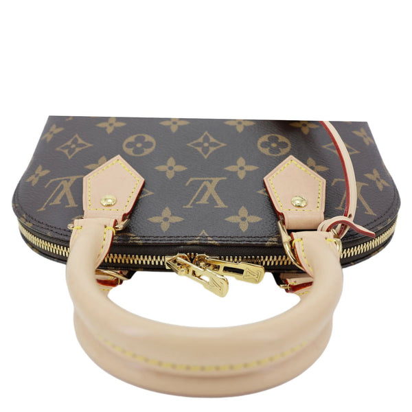 LOUIS VUITTON Alma BB Monogram Canvas Crossbody Bag Brown