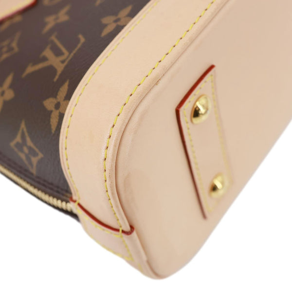 LOUIS VUITTON Alma BB Monogram Canvas Crossbody Bag Brown