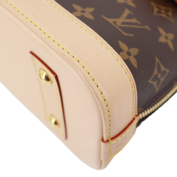 LOUIS VUITTON Alma BB Monogram Canvas Crossbody Bag Brown