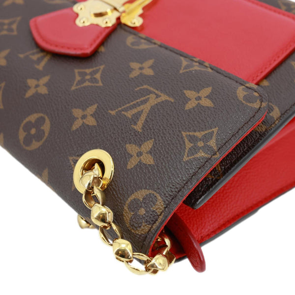 LOUIS VUITTON Victoire Monogram Canvas Shoulder Bag Cherry