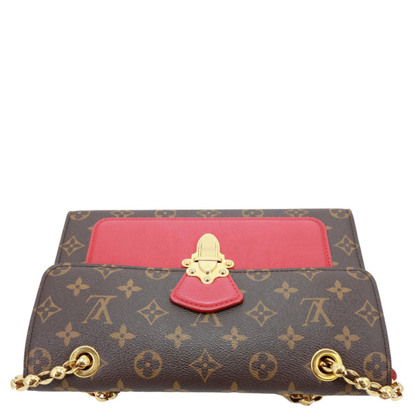 LOUIS VUITTON Victoire Monogram Canvas Shoulder Bag Cherry