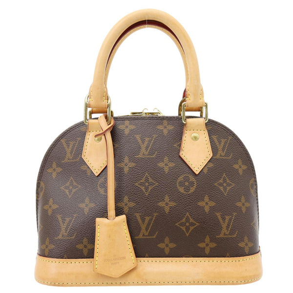 LOUIS VUITTON Alma BB Monogram Canvas Crossbody Bag Brown