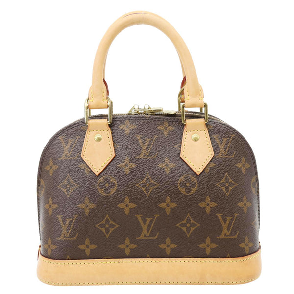 LOUIS VUITTON Alma BB Monogram Canvas Crossbody Bag Brown