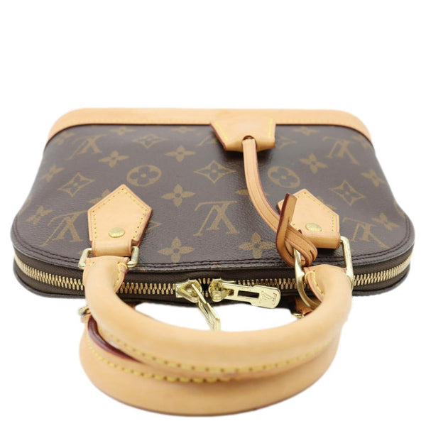 LOUIS VUITTON Alma BB Monogram Canvas Crossbody Bag Brown