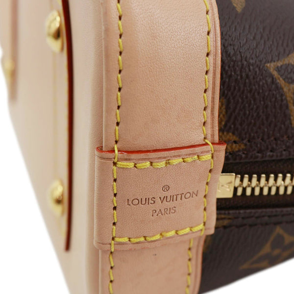 LOUIS VUITTON Alma BB Monogram Canvas Crossbody Bag Brown