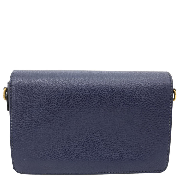 CHRISTIAN DIOR Dio(r)evolution Flap Calfskin Crossbody Bag Navy Blue