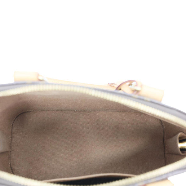 LOUIS VUITTON Alma BB Monogram Canvas Crossbody Bag Brown