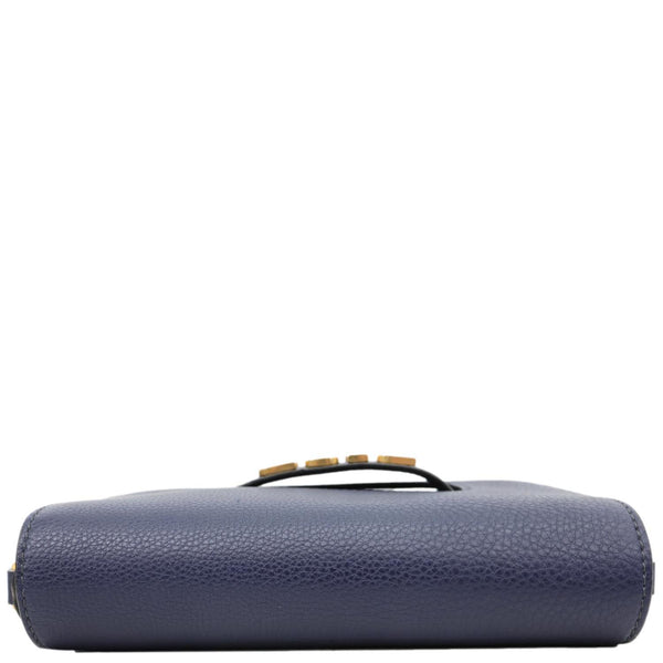 CHRISTIAN DIOR Dio(r)evolution Flap Calfskin Crossbody Bag Navy Blue
